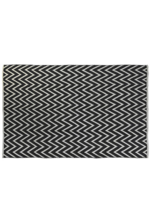 Kilimas DKD Home Decor Poliesteris Zigzagas Dvispalviais 160 x 230 x 1 cm