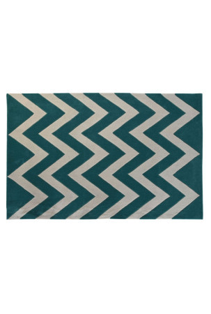 Kilimas DKD Home Decor Poliesteris Zigzagas Dvispalviais 120 x 180 x 2 cm