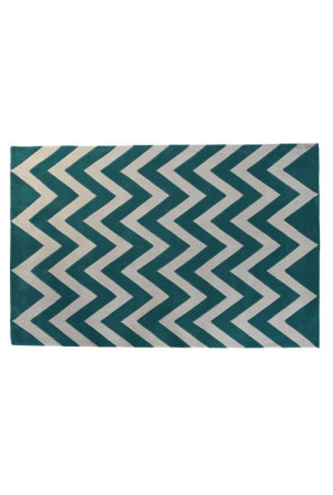 Kilimas DKD Home Decor 160 x 230 x 2 cm Poliesteris Zigzagas Dvispalviais