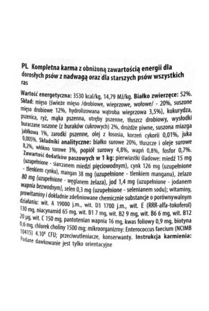 Pašarai Fitmin Light & Senior Suaugęs Veršiena Paukščiai Šernas 12 kg