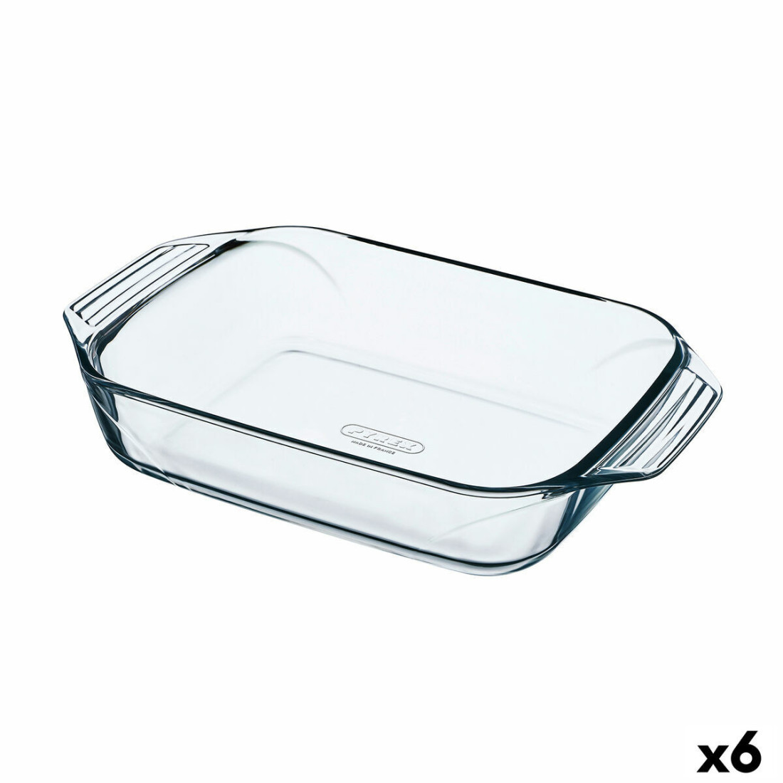 Orkaitės Indas Pyrex Irresistible Skaidrus stiklas Stačiakampis 31,5 x 19,7 x 6,4 cm (6 vnt.)