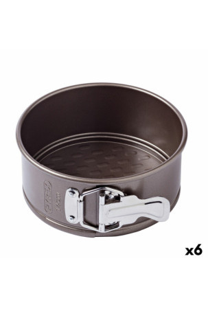 Springform keptuvė Pyrex Asimetria Apskritas Juoda Metalinis Ø 14 cm (6 vnt.)