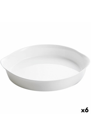 Pyrago kepimo forma Luminarc Smart Cuisine Balta stiklas Apskritas Ø 28 cm 6 vnt.