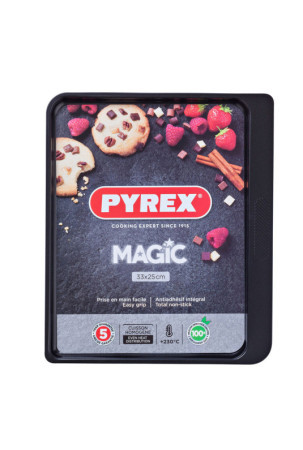 Orkaitė forma Pyrex Magic Juoda Plokščias Metalinis 33 x 25 cm (6 vnt.)