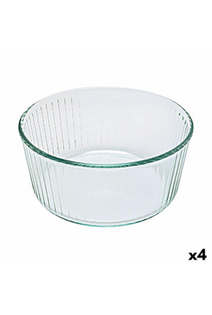 Orkaitė forma Pyrex Classic Suflė 21 x 21 x 10 cm Skaidrus stiklas (4 vnt.)