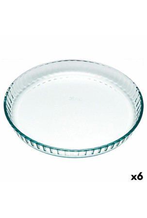 Pyrago kepimo forma Pyrex Classic Vidrio Skaidrus stiklas Plokščias Apskritas 25 x 25 x 4 cm 6 vnt.