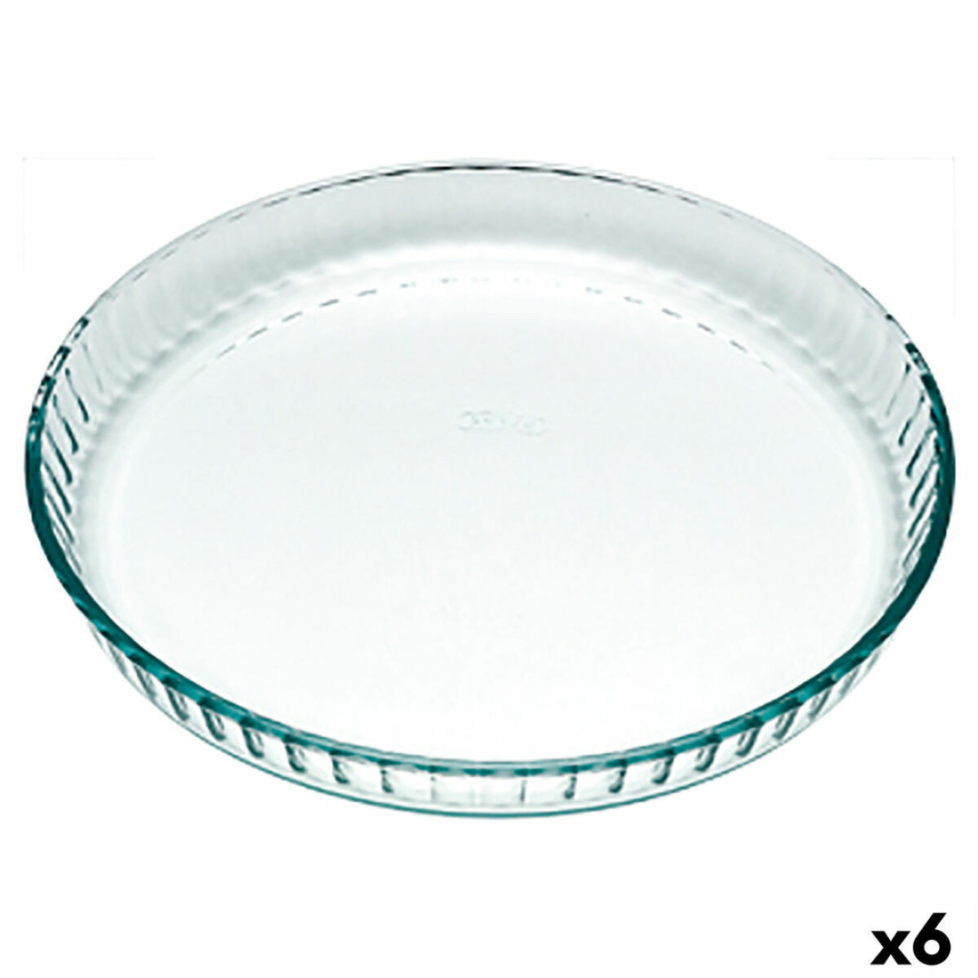 Pyrago kepimo forma Pyrex Classic Vidrio Skaidrus stiklas Plokščias Apskritas 25 x 25 x 4 cm 6 vnt.