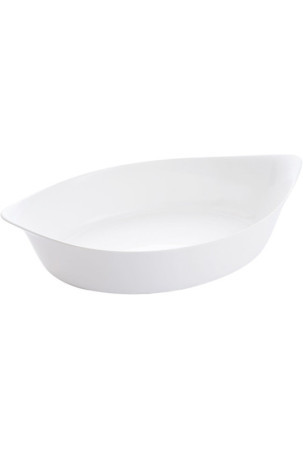 Serviravimo Lėkštė Luminarc Smart Cuisine Ovalus Balta stiklas 6 vnt. 38 x 22 cm