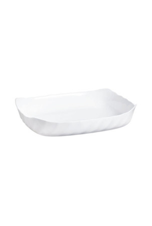 Serviravimo Lėkštė Luminarc Smart Cuisine Stačiakampis Balta stiklas 33 x 27 cm (6 vnt.)