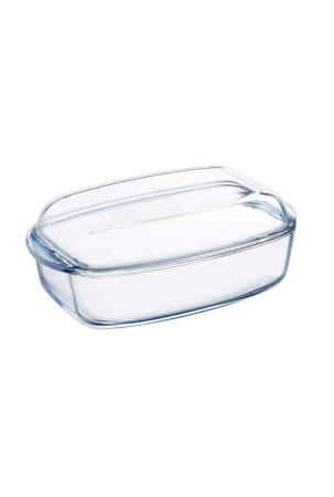 Serviravimo Lėkštė Pyrex Classic Su dangteliu 4,5 L 38 x 22 x 11 cm Skaidrus stiklas (3 vnt.)