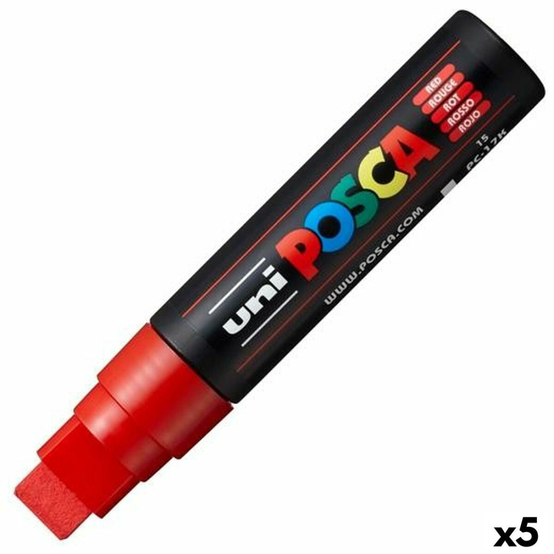 Markeris POSCA PC-17K Raudona (5 vnt.)