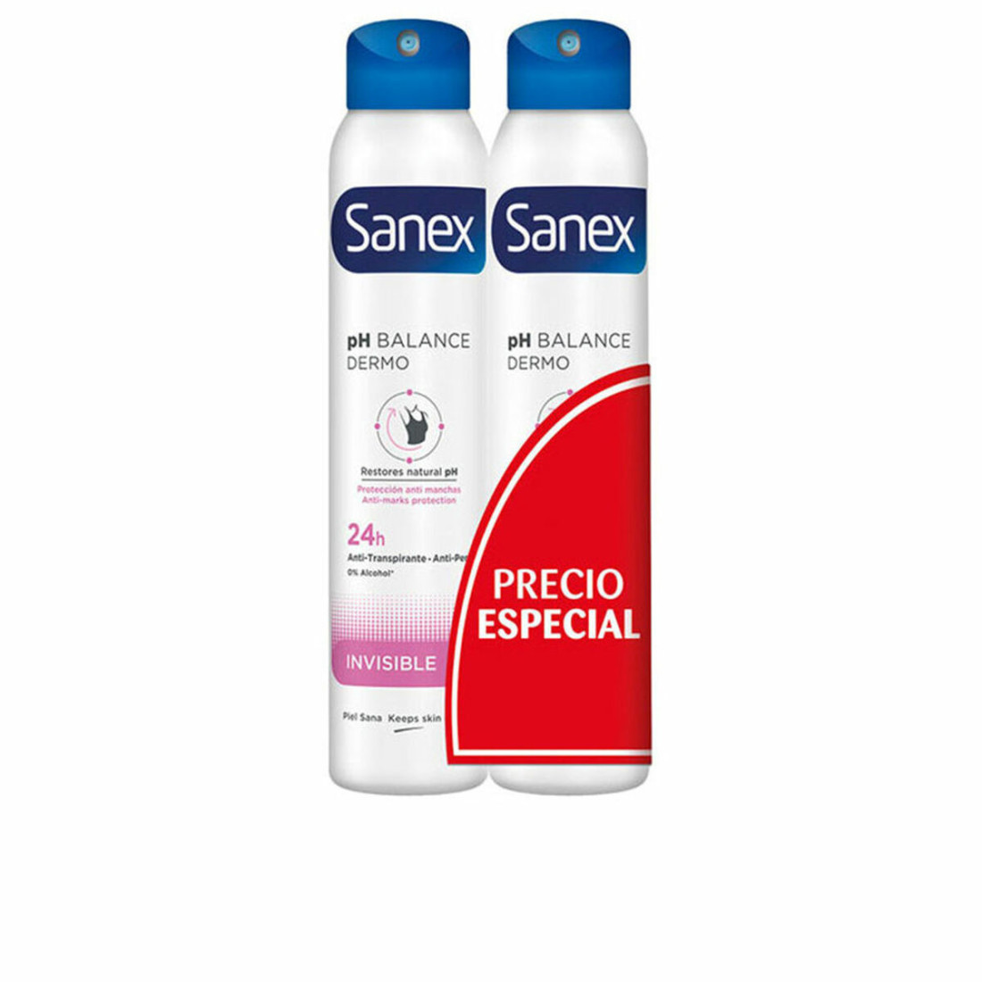 Purškiamas dezodorantas Sanex Invisible 2 vnt. 200 ml