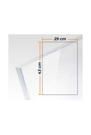 Lenta Compossar Skaidrus 3 mm Metakrilatas 29 x 43 cm