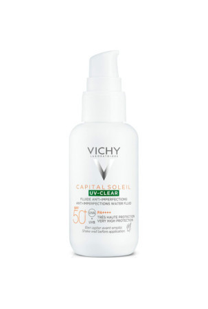 Losjonas nuo saulės Vichy Capital Soleil Uv Clear Priemonė nuo spuogų Spf 50 (40 ml)