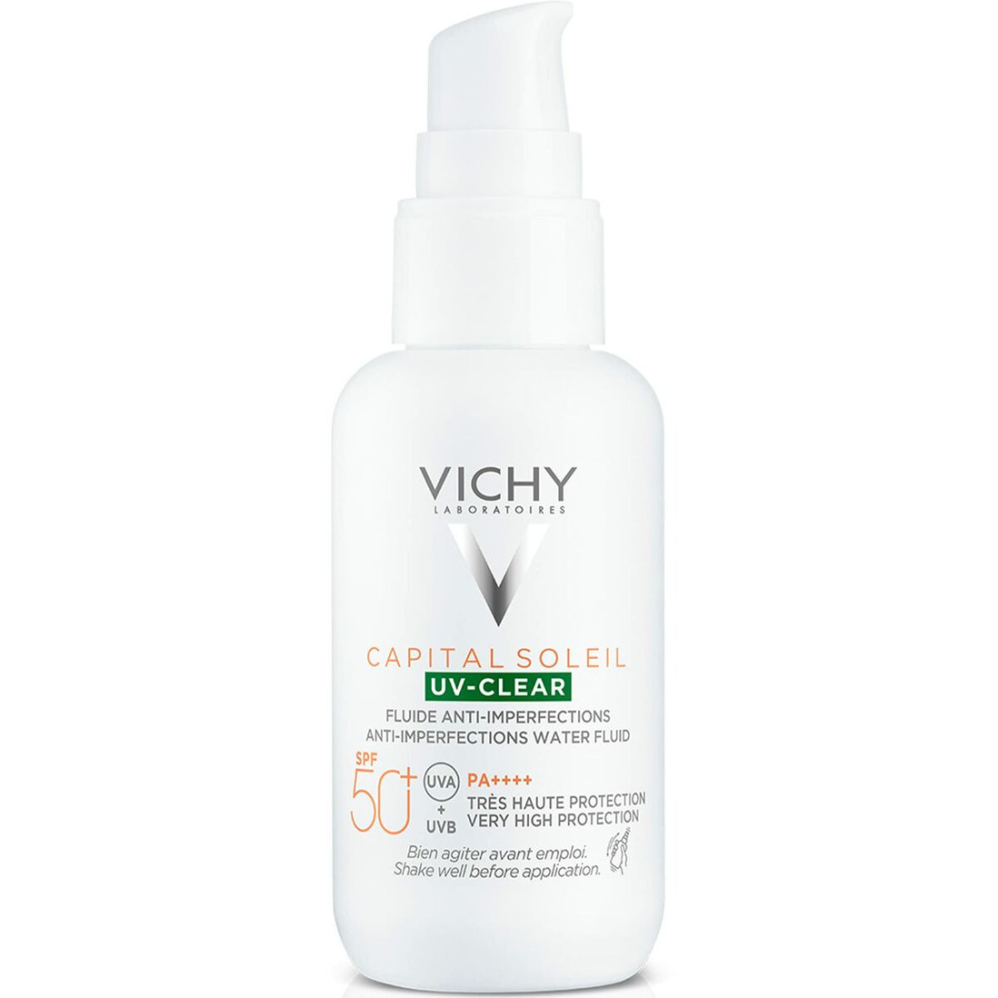 Losjonas nuo saulės Vichy Capital Soleil Uv Clear Priemonė nuo spuogų Spf 50 (40 ml)