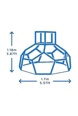 Žaidimų aikštelė Dome Climber (118 x 170 x 170 cm)