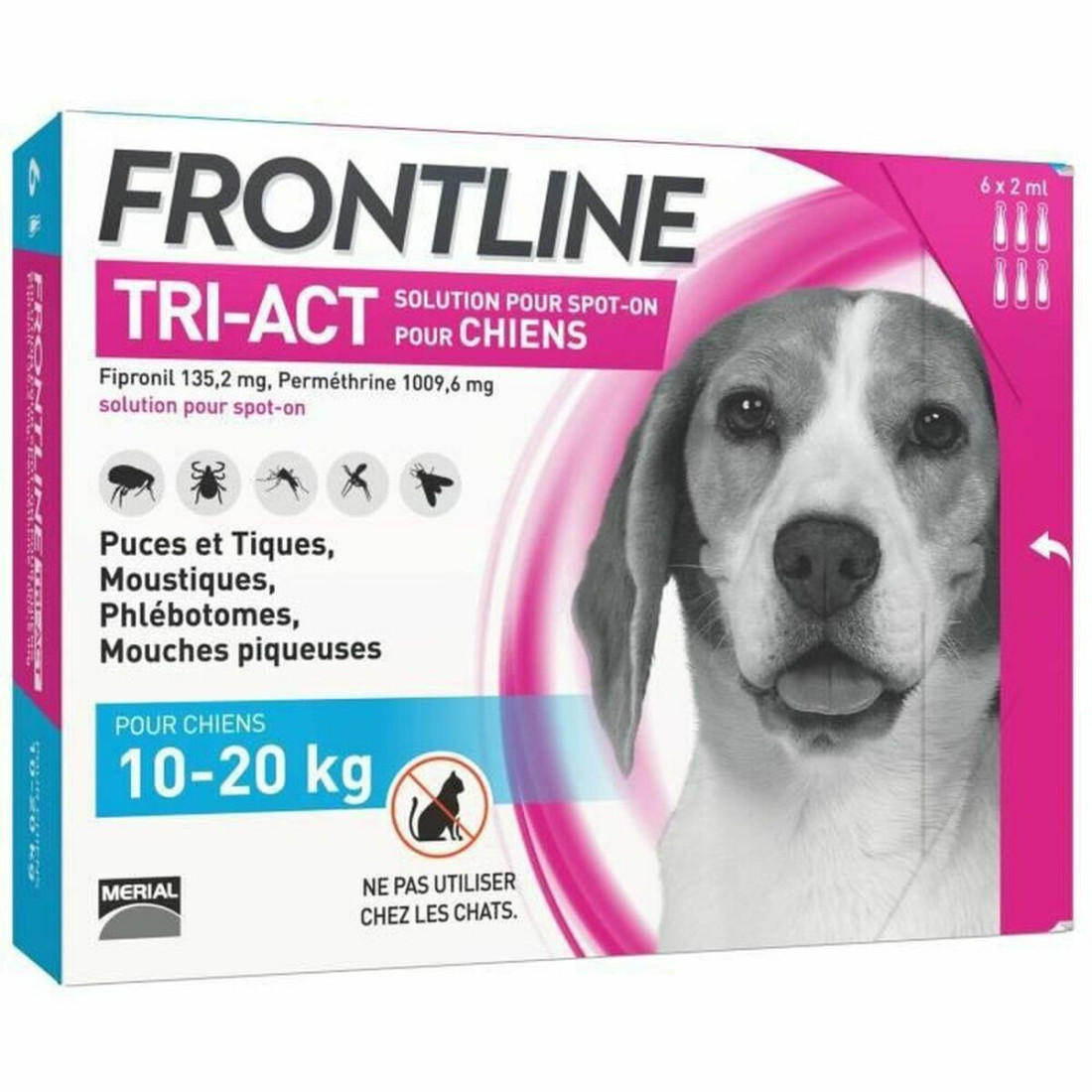 Pipetė šunims Frontline Tri-Act 10-20 Kg