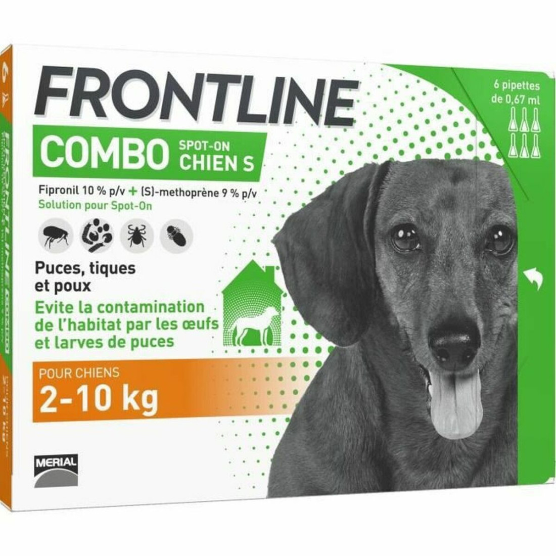 Pipetė šunims Frontline Combo 2-10 Kg