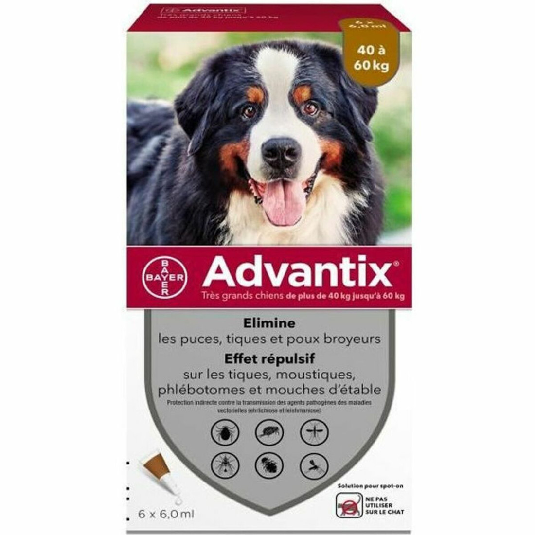 Pipetė šunims Advantix 40-60 Kg