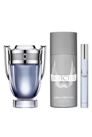 Vyriškų kvepalų rinkinys Paco Rabanne 3 Dalys Invictus