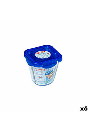 Hermetiška priešpiečių dėžutė Pyrex Cook & go Skaidrus stiklas (800 ml) (6 vnt.)