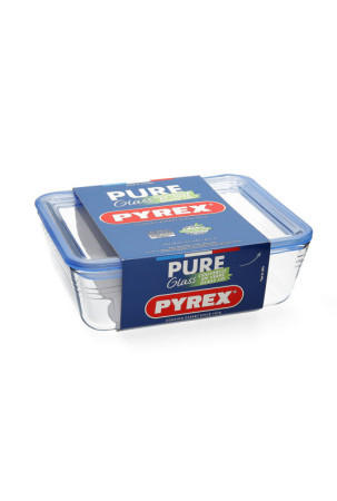 Hermetiška priešpiečių dėžutė Pyrex Pure Glass Skaidrus stiklas (2,6 L) (4 vnt.)