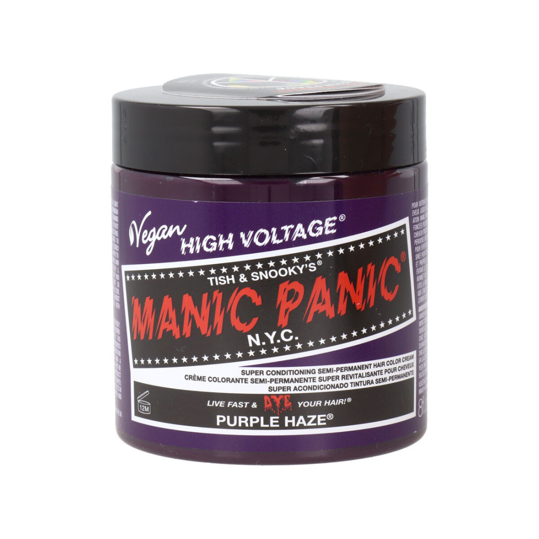 Pusiau laikinas dažas Manic Panic Panic High Purpurinė Veganiškas (237 ml)