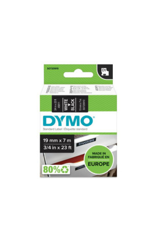 Laminuota juosta etikečių klijavimo aparatams Dymo D1 45811 LabelManager™ Balta Juoda (5 vnt.)