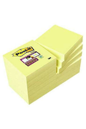 Lipnūs lapeliai Post-it Super Sticky Geltona 12 Dalys 47,6 x 47,6 mm