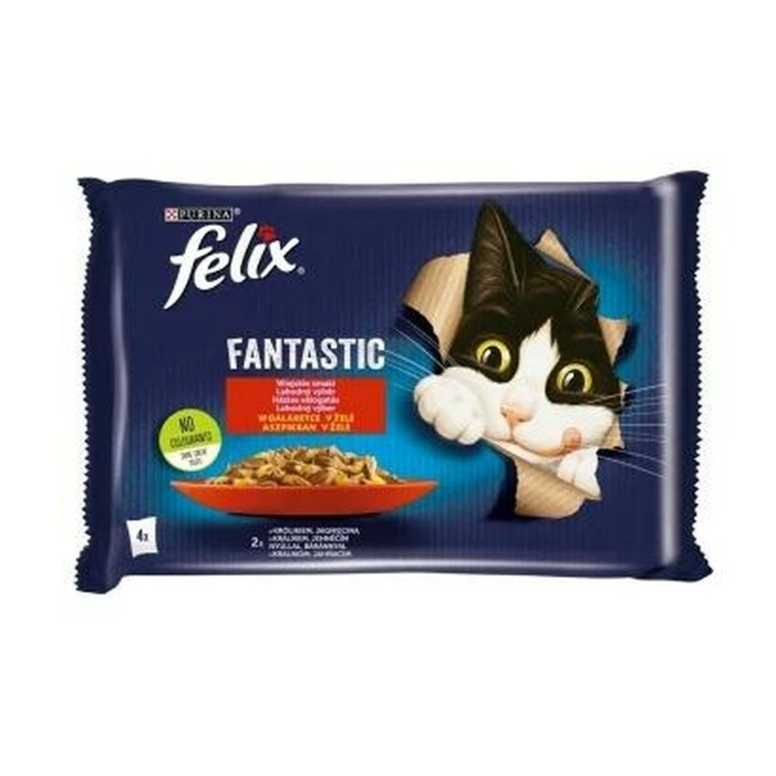 Kačių maistas Purina Fantastic Avis Triušis 340 g