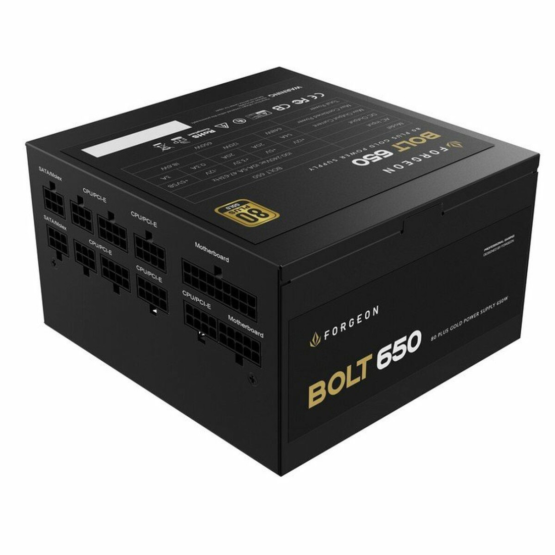 Žaidimo energijos tiekimas Forgeon Bolt PSU 650W