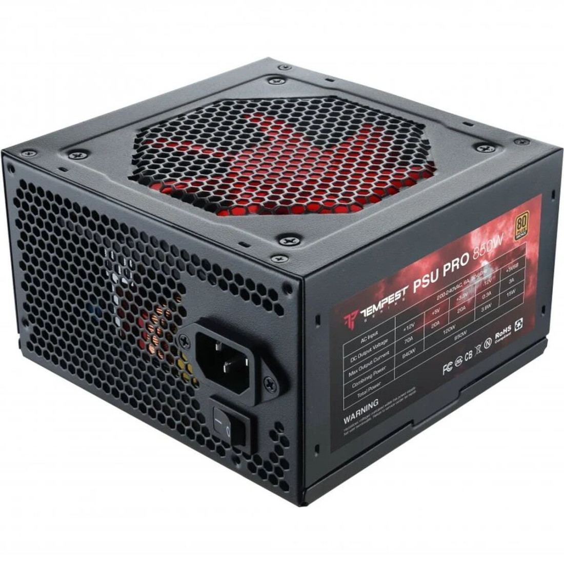 Žaidimo energijos tiekimas Tempest PSU PRO 850W