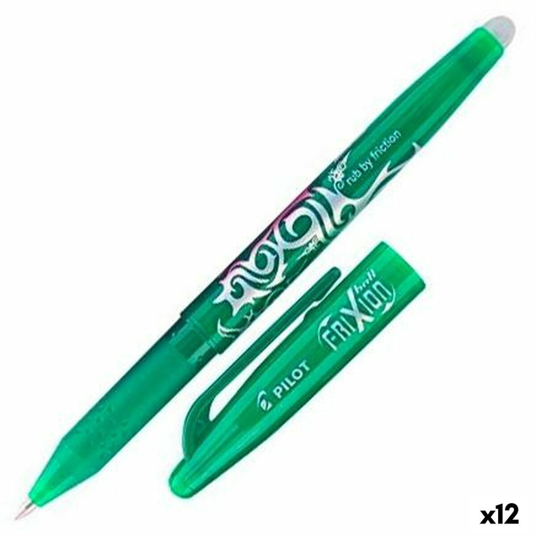 Karžygio Ženklas Pilot FRIXION BALL Žalia 0,7 mm (12 vnt.)