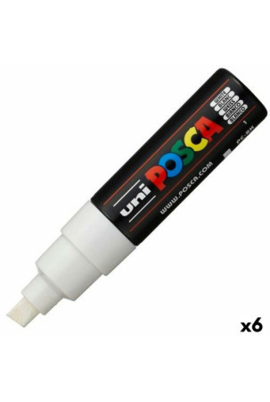 Markeris POSCA PC-8K Balta (6 vnt.)