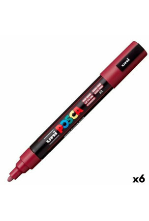 Markeris POSCA PC-3M Wine Raudona (6 vnt.)