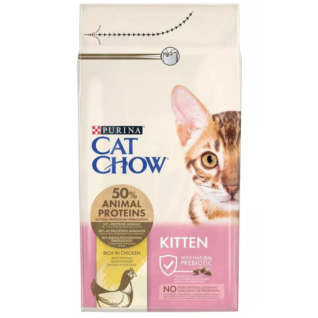 Kačių maistas Purina Cat Chow Kitten Višta 1,5 Kg