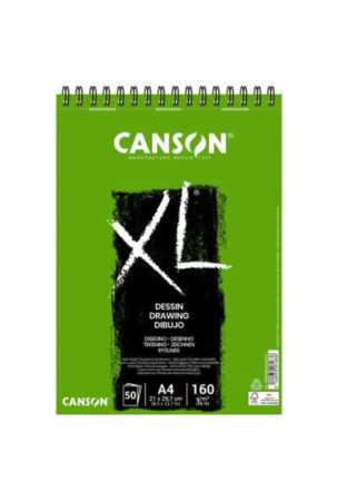 Piešimo bloknotas Canson XL Drawing Balta A4 5 vnt. 50 Paklodės 160 g/m2