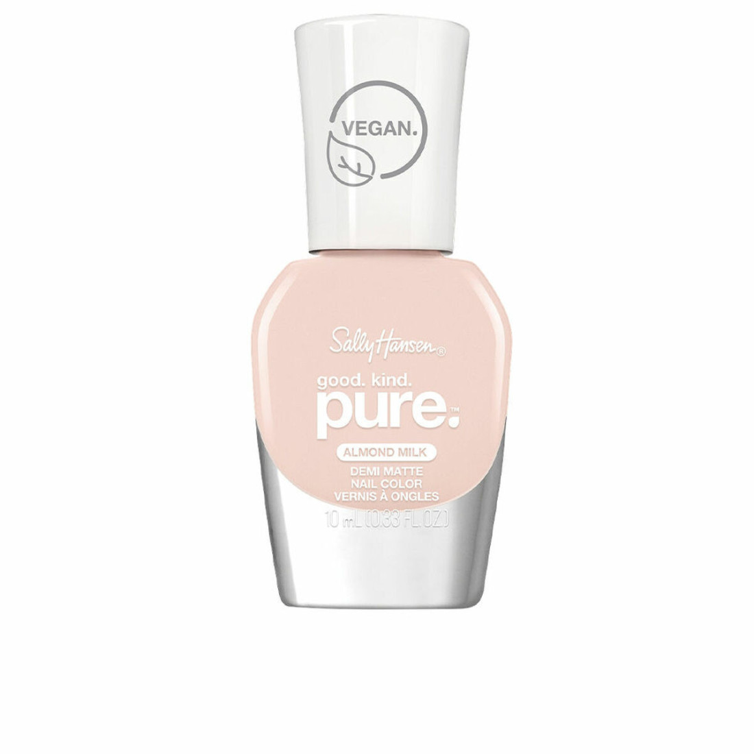 nagų lakas Sally Hansen Good.Kind.Pure Pusiau matinis Nº 020-almond milk (10 ml)