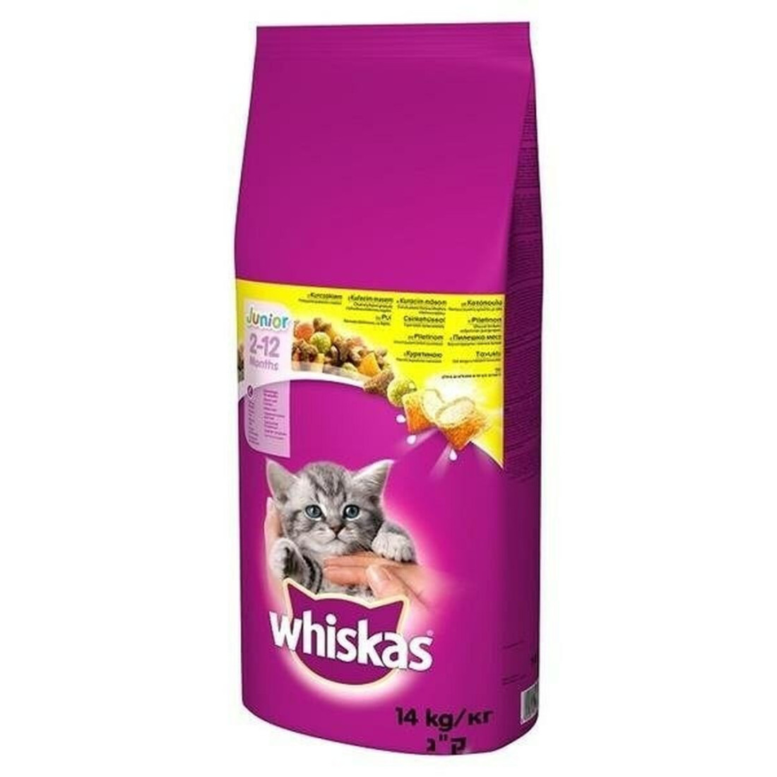 Kačių maistas Whiskas Junior Višta 14 Kg