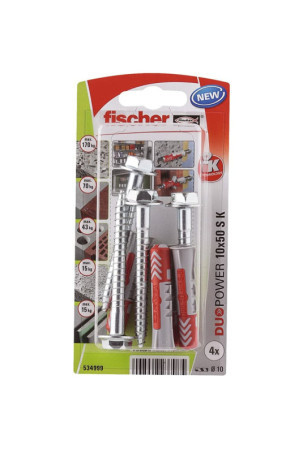 Varžtų dėžutė Fischer duopower 4 Dalys 10 x 50 mm