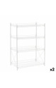 Lentyna Confortime Metalinis Balta 52 x 34 x 86 cm (2 vnt.)