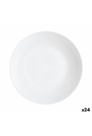 Gili lėkštė Luminarc Pampille Balta stiklas (20 cm) (24 vnt.)