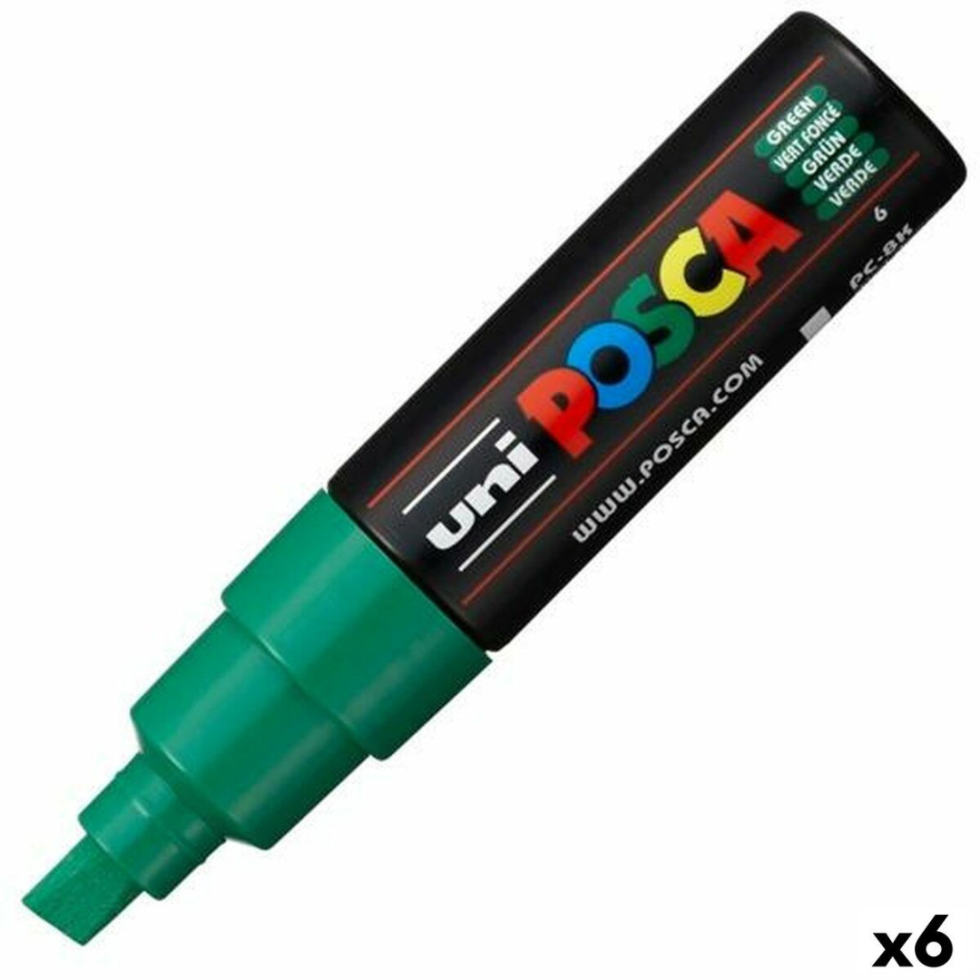 Dekoratyvinių dėžių rinkinys POSCA PC-8K Žalia (6 vnt.)