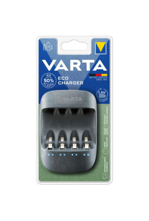 Akumuliatoriaus įkroviklis Varta Eco Charger 4 Baterijos AA/AAA