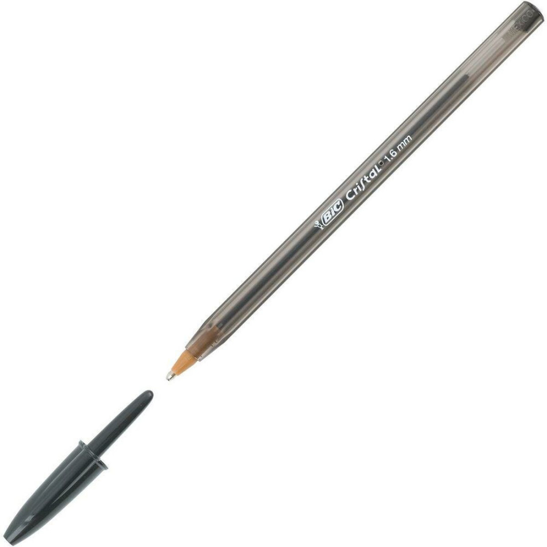 Karžygio Ženklas Bic Cristal Large Juoda 0,42 mm 50 Dalys