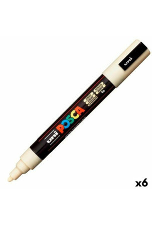 Fetras POSCA PC-5M Dramblio kaulas (6 Dalys) (6 vnt.)