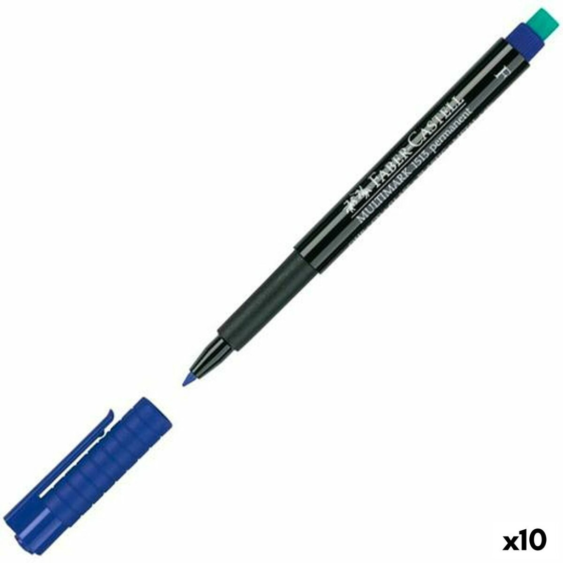 Nuolatinis žymeklis Faber-Castell Multimark 1513 F Mėlyna (10 vnt.)