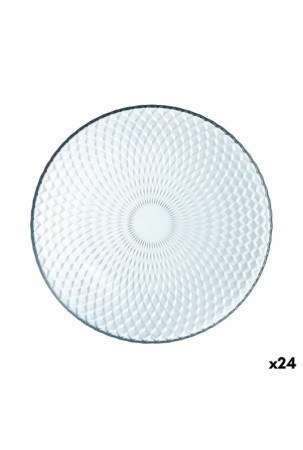 Desertinė lėkštė Luminarc Pampille Clear Skaidrus stiklas (19 cm) (24 vnt.)