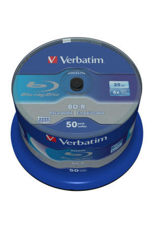 Blu-Ray BD-R Verbatim Datalife 50 vnt. 25 GB 6x