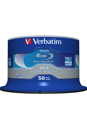 Blu-Ray BD-R Verbatim Datalife 50 vnt. 25 GB 6x